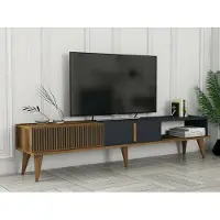 Dmora TV-Schrank Aquila 180x35x40cm Braun mit Schublade