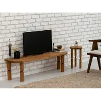 Dmora Fernsehschrank Dgrimald, Ständer für Wohnzimmerfernseher, Niedriges Wohnzimmer-Sideboard, TV-Ständerbasis, 140x35h40 cm, Eiche