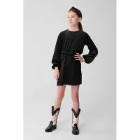 Shoeby Gam-sbvelvet Bow Dress Black Größe: 158/164 | Nachtwäsche Outlet | kids | Schwarz