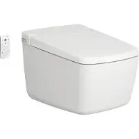 Vitra Dusch-WC Set V-Care Prime Tiefspüler spülrandlos weiß glänzend mit Hygiene und Clean Beschichtung mit
