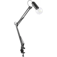 Etc-shop Klemmleuchte, verstellbar, schwarz, Höhe ca. 76 cm
