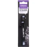 Dogman Kattehalsbnd Stripe sort