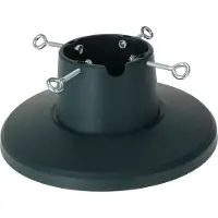 Home Styling Collection Weihnachtsbaumständer mit Wassertank 1,6L – Kunststoff, 4 Schrauben, Grün – stabiler Christbaumständer für Bäume bis 2 m –