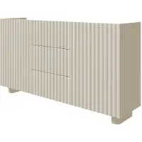 Selsey Fiorra - Sideboard 2-türig mit drei Schubladen, Greige, 144 cm