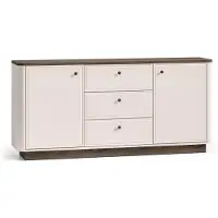 Selsey Vilavio – Sideboard 2-türig, 3 Schubladen, Kaschmir/Eicheoptik Dunkel, 180 cm