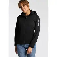 CMP Softshelljacke "WOMAN JACKET DET HOOD" mit Kapuze mit Kapuze, atmungsaktiv, windabweisend, wasserabweisend