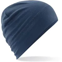 Beechfield Merino Beanie Blau