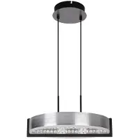 Näve Hängelampe Yvaris, dimmbar, alu / grau / zink, für Wohn- / Esszimmer, Metall, Modern