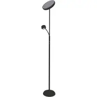 Naeve LED Stehleuchte "ROMIS" mit Lesearm schwarz