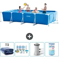 Intex Rechteckiger Frame Pool - 450x220x84 cm - 5-teilig S30243