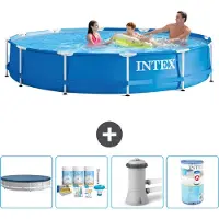 Intex Frame Pool Rund - 366x76 cm - 5-teilig S31542