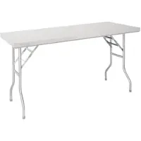 Vogue klappbarer Arbeitstisch aus Edelstahl 1220x610x780mm