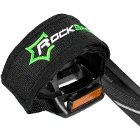 RockBros GZT1001BK Fahrrad Pedalriemen 2 Stück - Schwarz