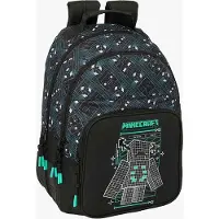 Minecraft Double Minecraft Screen 20l 32x15x42 Cm Rucksack Schwarz Kinder Schwarz One Size