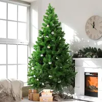 Dmora Weihnachtsbaum 150 cm Evergreen, Künstliche Kiefer, Realistischer Baum, Tannenbaum, 86x86 h150 cm, Grün
