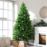 Dmora Weihnachtsbaum 180 cm Evergreen, Künstliche Kiefer, Realistischer Baum, Tannenbaum, 109x109 h180 cm, Grün
