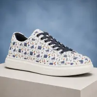 Lureaux The Composer Sneakers - - Schöne bunte Schuhe - Einzigartiger Druck - Herren