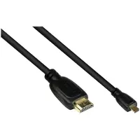 Kabelmeister Anschlusskabel HDMI 2.0b, Stecker (Typ A) an Mirco Stecker (Typ D), 4K / UHD @60Hz, 18 Gbit/s, vergo