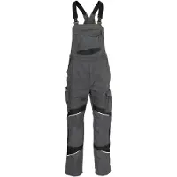 Kübler Latzhose ACTIVIQ cotton+ mittelrot/anthrazit Form 3450 Größe 54