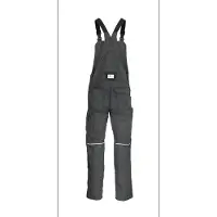 Kübler Latzhose ACTIVIQ cotton+ mittelrot/anthrazit Form 3450 Größe 90