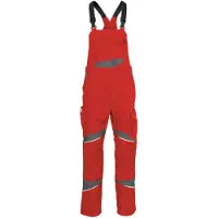 Kübler Latzhose ACTIVIQ cotton+ mittelrot/anthrazit Form 3450 Größe 60