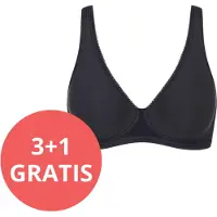 Sloggi Ohne Bügel BH Basic+ | Grösse: 85D | Farbe: Schwarz