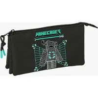 Minecraft Triple Minecraft Screen Mäppchen Schwarz Mann Schwarz One Size