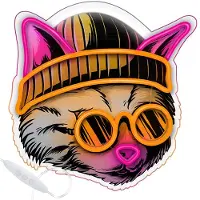 24.Se Neon LED "Dream Cat" | Multicolor