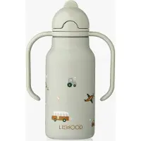 Liewood Wasserflasche Kimmie Vehicles / Dove Blue 250 ml