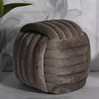 Dmora Pouf Karori 45x45x45h cm Grau, Kubische Form