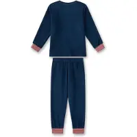Sanetta Schlafanzug "Pyjama", Jungen, Gr. 128, blau, Obermaterial: 80% Baumwolle CO. 20% Polyester PES., Homewear-Sets Schlafanzug