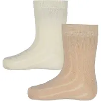 Minymo Ankle Sock - rib (2-pack) off white (120) 35\\38