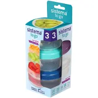 Sistema To Go, Box, Rund, 0,13 l, Gemischte Farben, Neuseeland, 77 mm