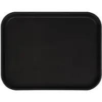 Cambro Camtread rechteckiges rutschfestes Fiberglas Tablett schwarz 45,7cm