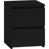Top E Shop Topeshop M2 CZERŃ, Nachtständer, Schwarz, 2 Schublade(n), Partikelbord, 300 mm, 300 mm