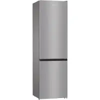 Gorenje NRK6202ES4 Kühl-Gefrier-Kombination, 331 l, SN-T, 9 kg/24h, E, Fresh Zone Fach, Grau, Metallisch