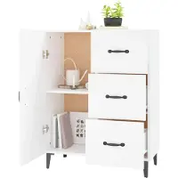 vidaXL Sideboard Weiß 69,5x34x90 cm Holzwerkstoff