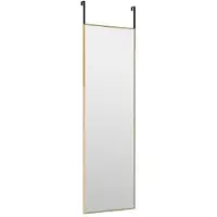 vidaXL Türspiegel Golden 30x100 cm Glas und Aluminium