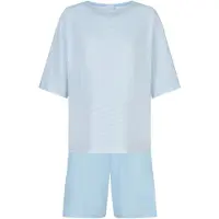 Mey Kurzer Pyjama Serie Simple Stripes Alice Blue | Größe 38