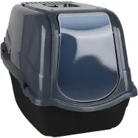 DOCHTMANN Geschlossene Katzentoilette mit Abdeckung, 55 x 40 x 40 cm, stilvoll und hygienisch