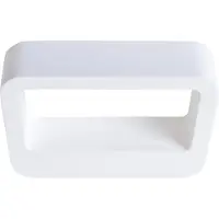 Näve Wandleuchten - LED Wandleuchte "WANNA", Wandlampe im Modern Style, ausGips in weiß, 5 cm hoch, Maße 20 x 12 cm, inkl. LED