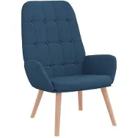 vidaXL Relaxsessel Blau Stoff