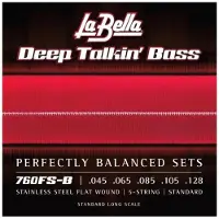 La Bella String Set For Bass Electric Deep TALKIN'5 Strings 045-128