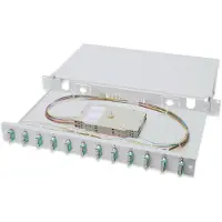 Digitus LWL Spleißbox 1HE bestückt 12x SC DX OM3 grau