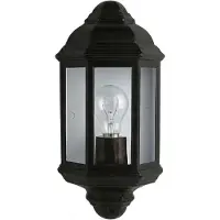 Licht-Erlebnisse Außenwandleuchte Maritim "Outdoor & Porch" Schwarz Aluminium Glas Wandlampe Balkon Terrasse Garten