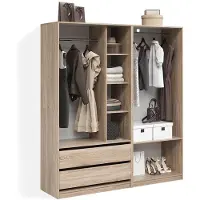 Livinity Kleiderschrank Trento Sonoma 2er Set, Model 58977