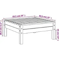 vidaXL Gartenhocker Massivholz Douglasie