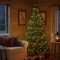 Dmora Weihnachtsbaum Caresana 180 cm Grün, 574 Äste, Einzelausklappbare Zweige