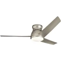 Casa Padrino Luxus Deckenventilator Silber 152 x H. 29 cm - Moderner dimmbarer Ventilator mit LED Beleuchtung und Fernbedienung - Luxus Accessoires