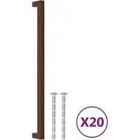 vidaXL Möbelgriffe 20 Stk. Bronzen 320 mm Edelstahl